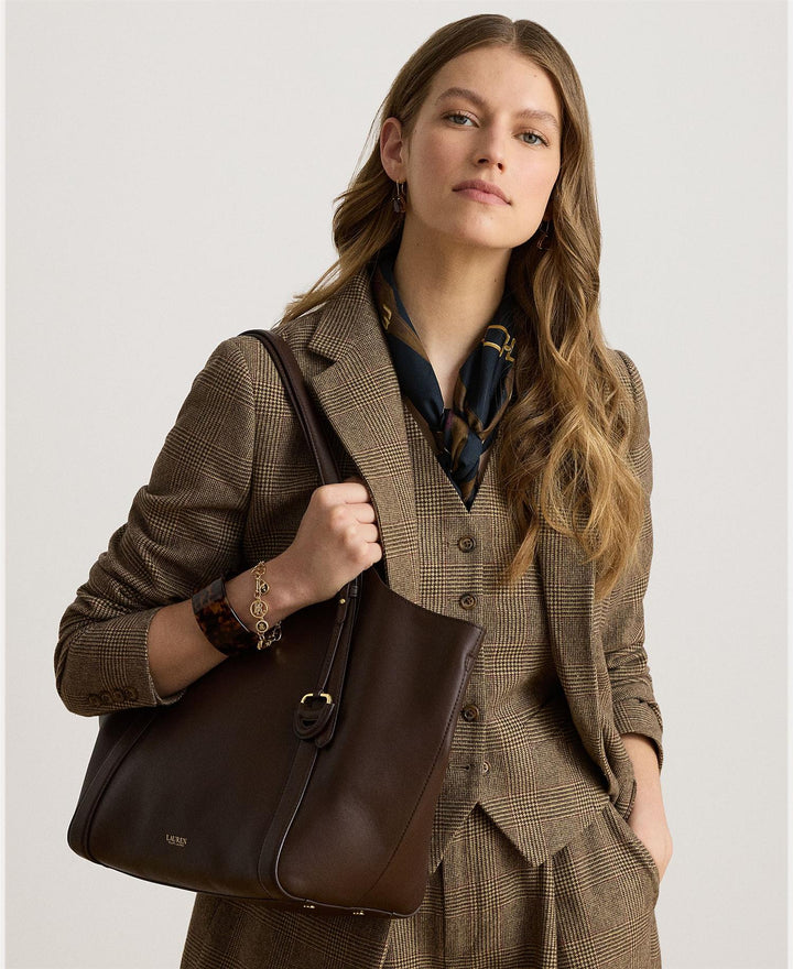 Tasha Nappa Leather Tote Bag Large