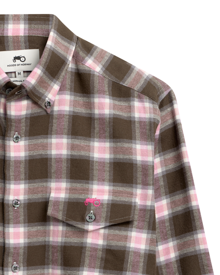 Green Pink Check Shirt R