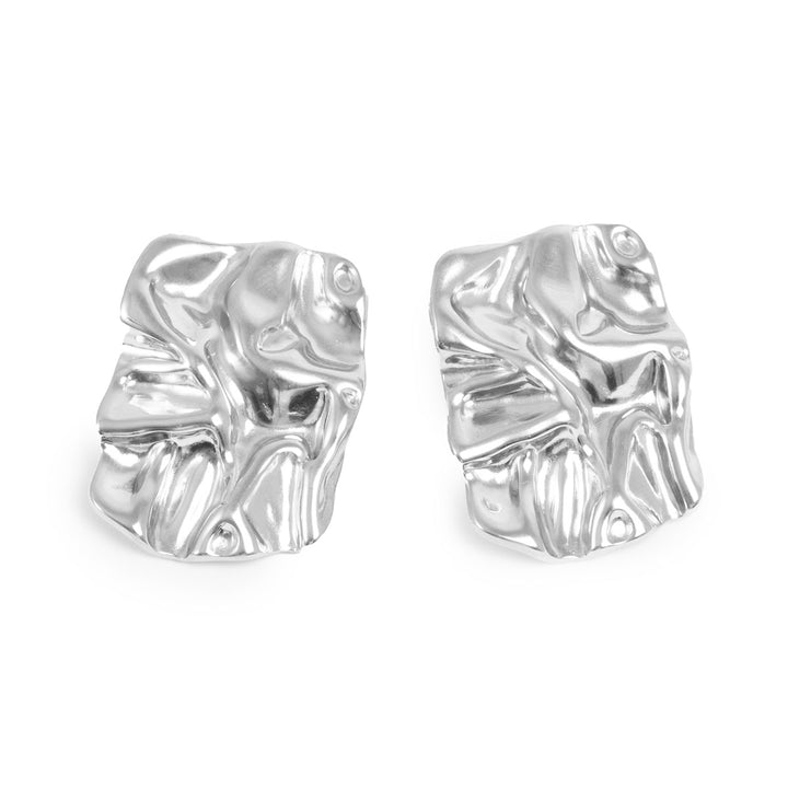Earrings steel rough big post