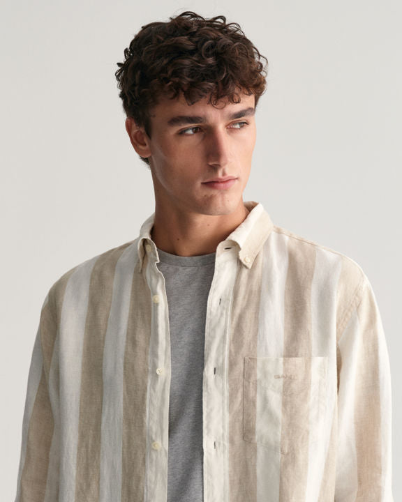 Bold Stripe Linen Shirt