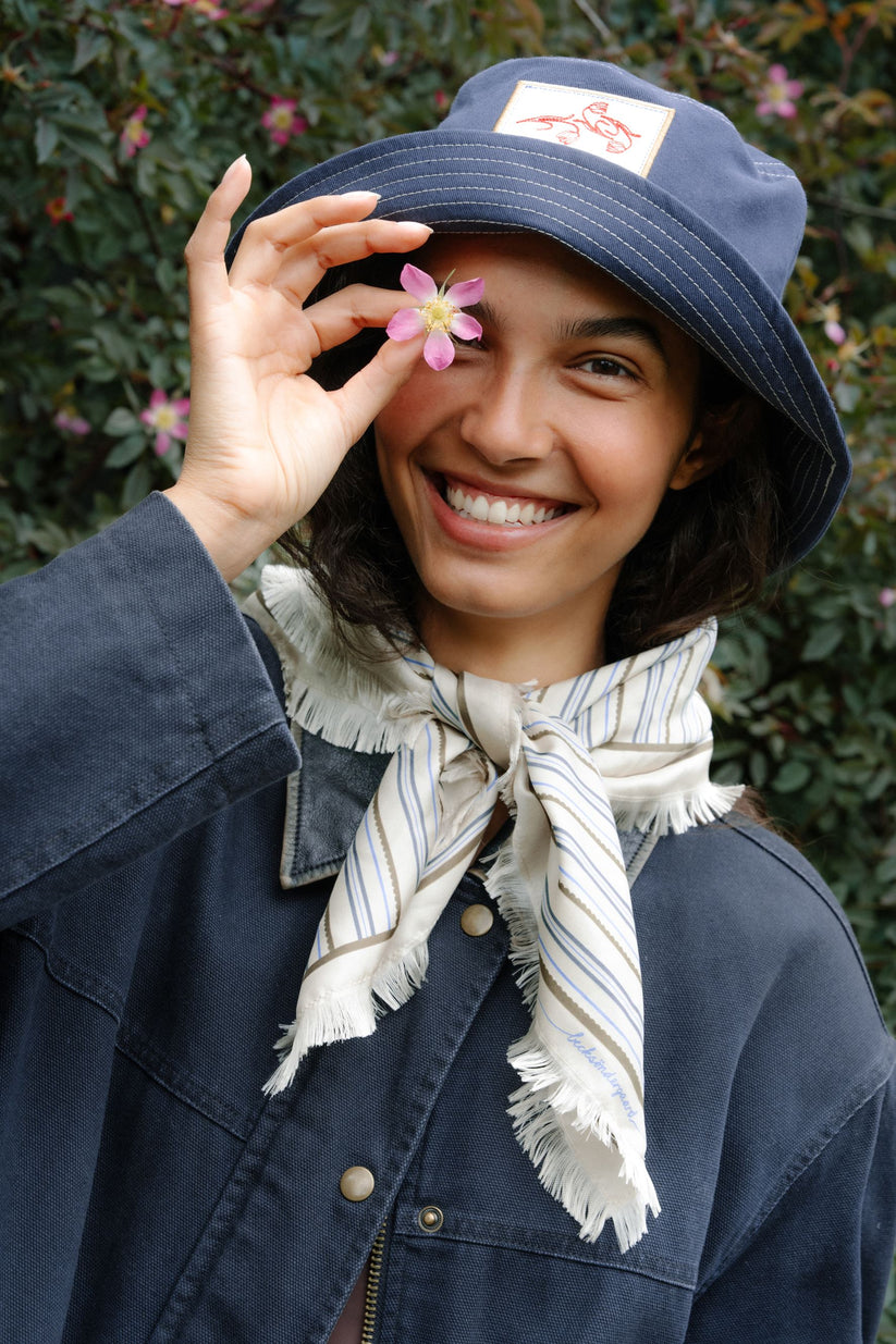 Scallopia Striped Sia Scarf