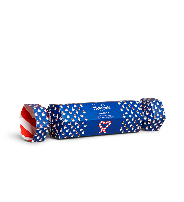 2-pack candy cane and cocoa socks