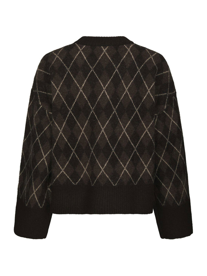 Kick Check Knit Blouse