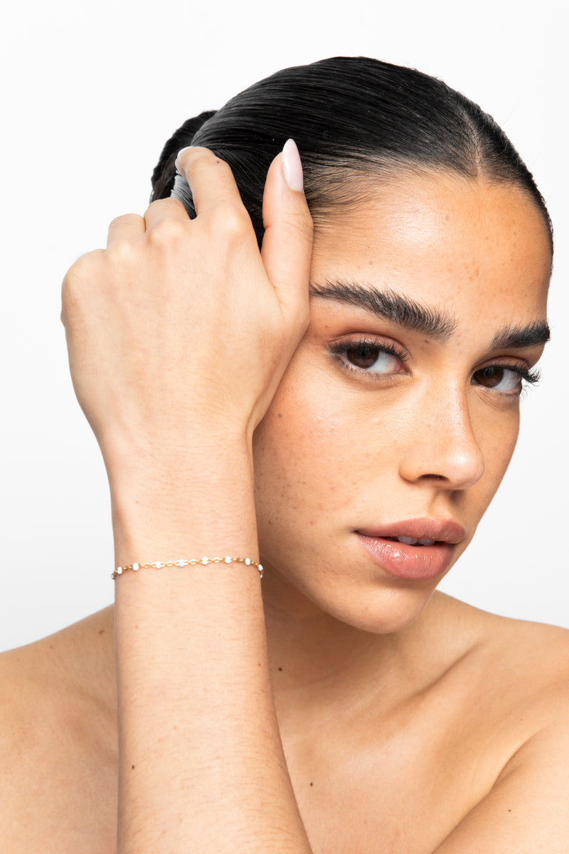 The Blue Bead Bracelet