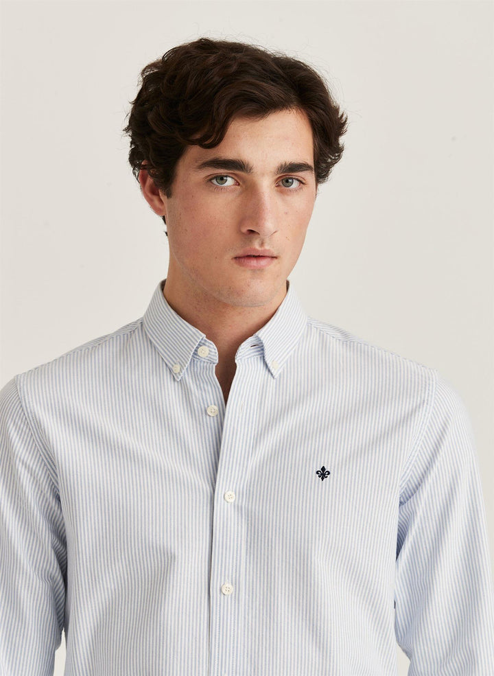 Oxford Striped Button Down Shirt
