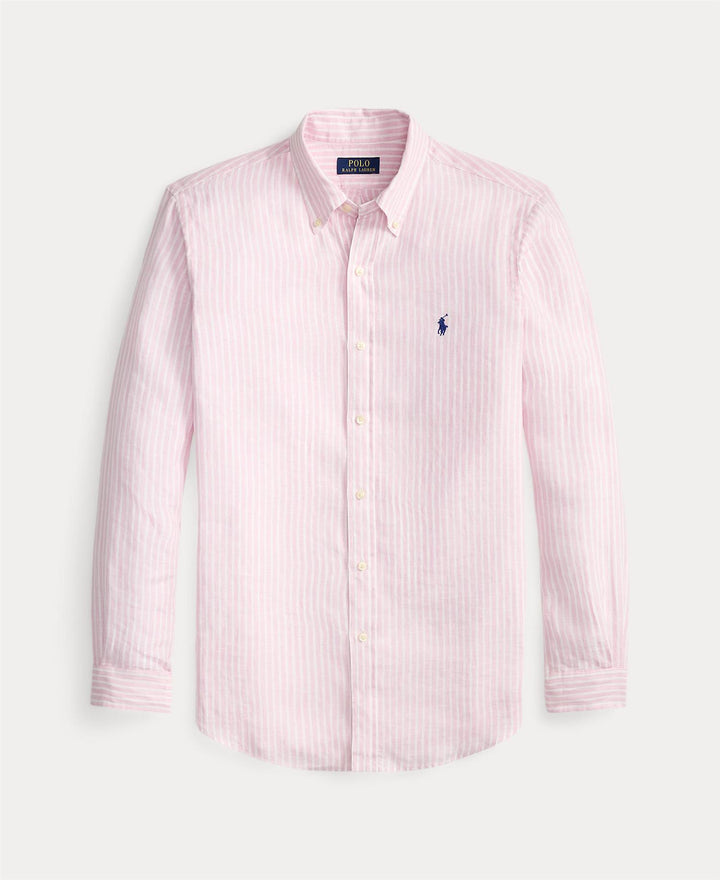 Custom Fit Striped Linen Shirt