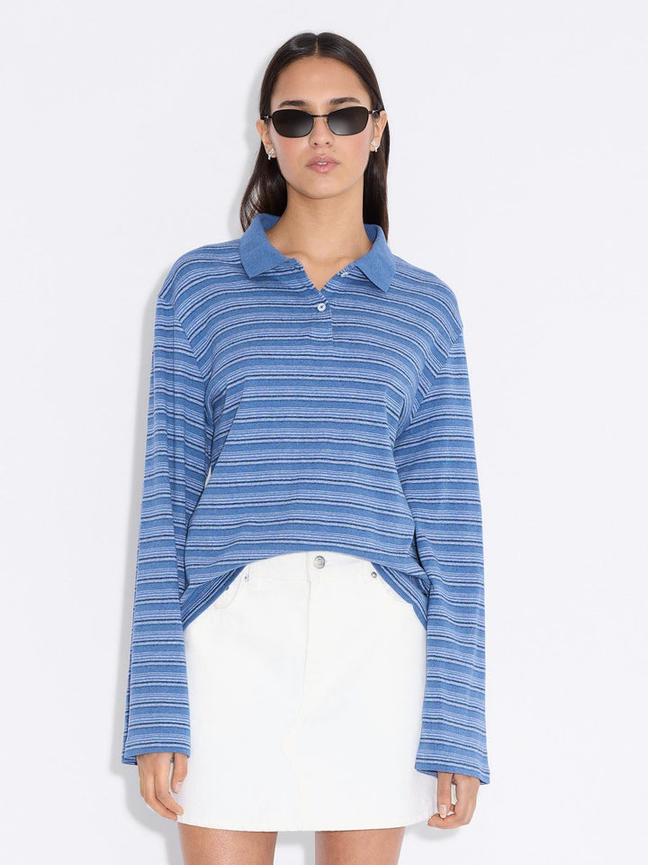 Sunny Polo Blue Stripe