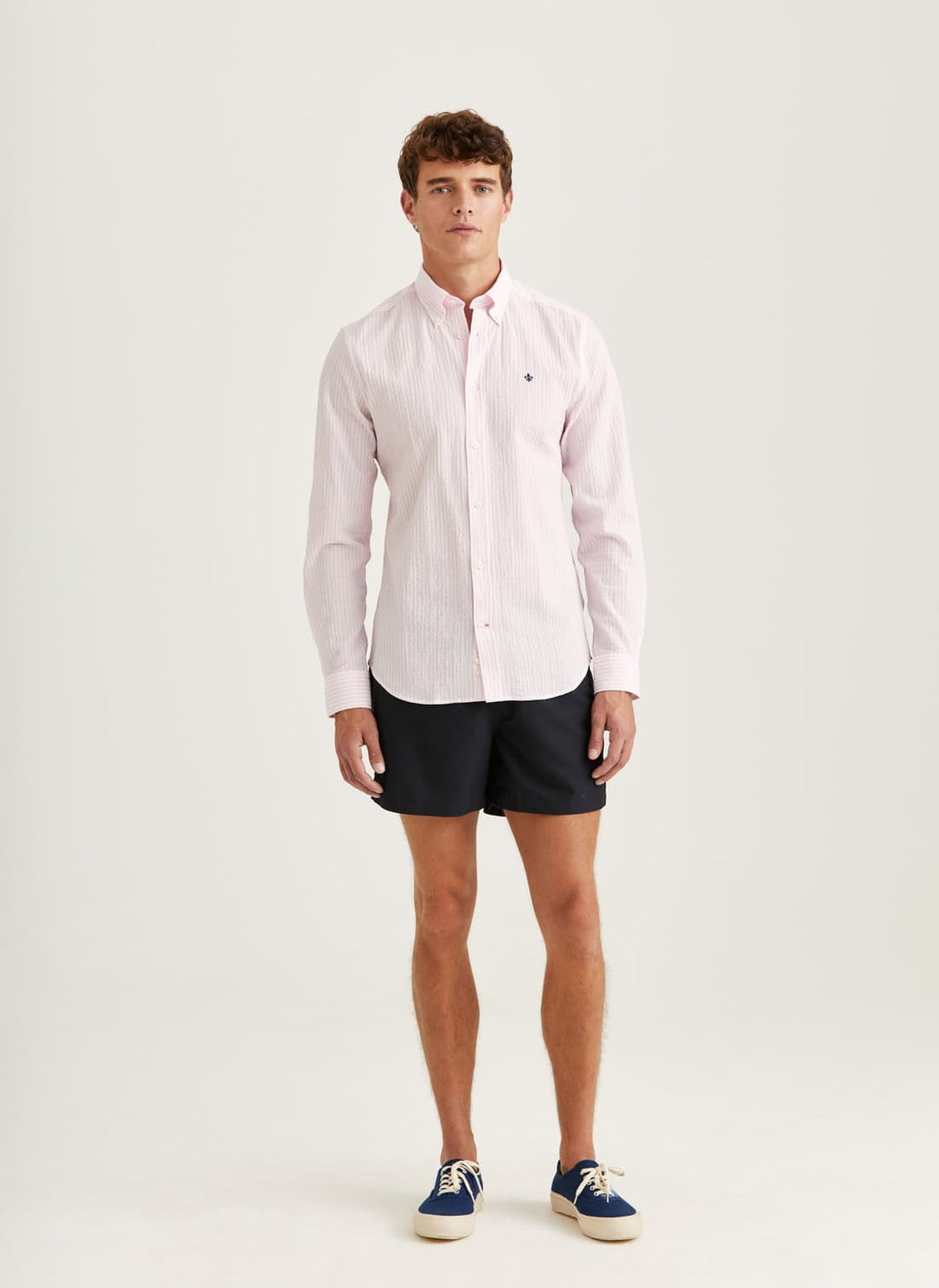 Seersucker Shirt-Slim