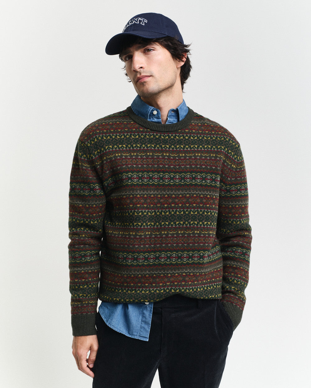 FAIR ISLE C-NECK