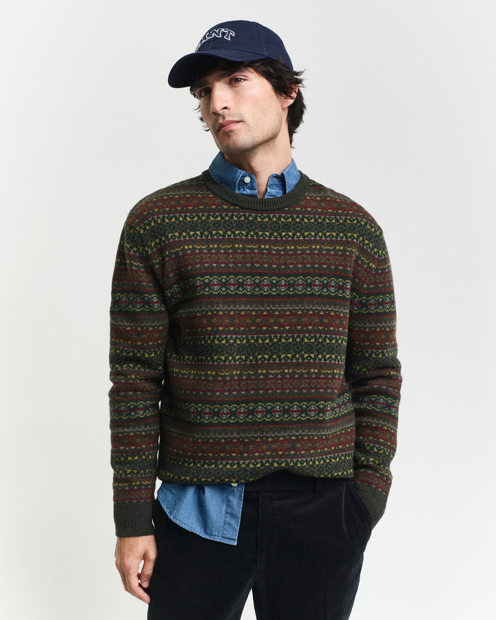 FAIR ISLE C-NECK