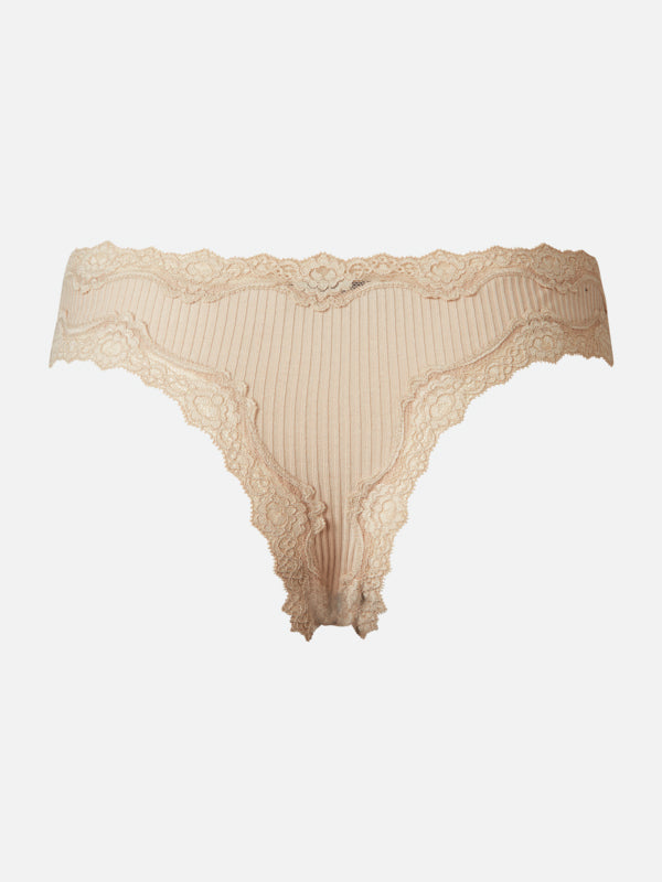 Silk brasilian w/lace
