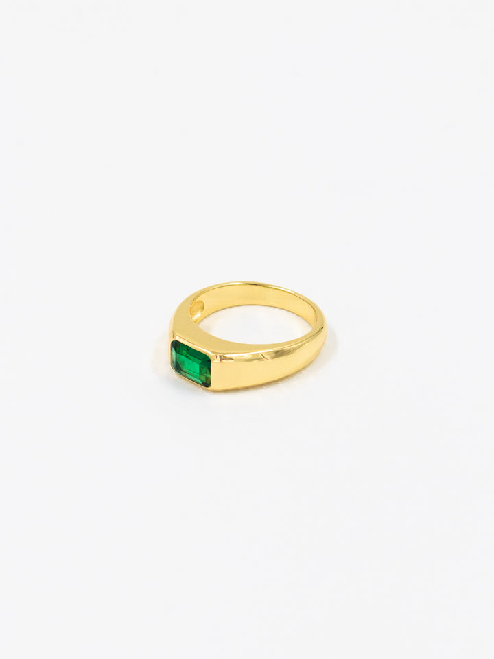 Who Is She Gem Ring Emerald
