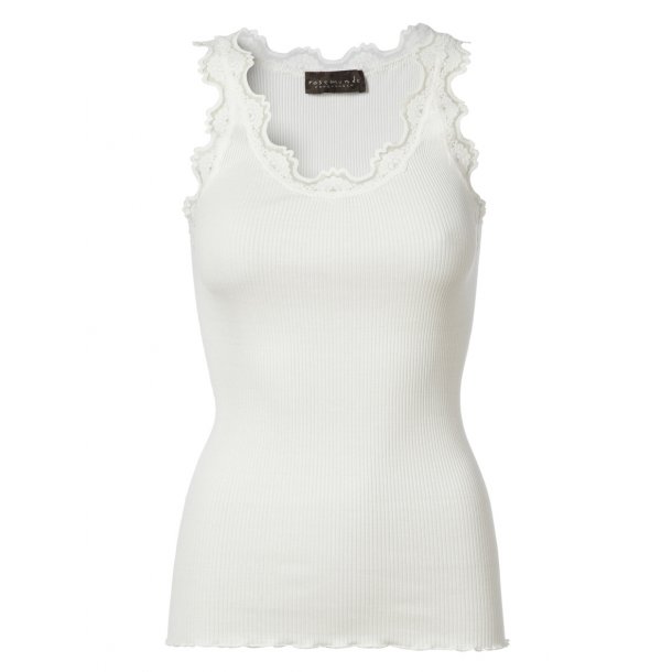 Rosemunde Silk top regular w/vintage lace