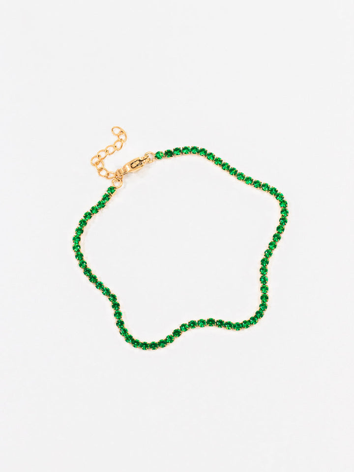 Who Is She Mini Diamond Bracelet Emerald