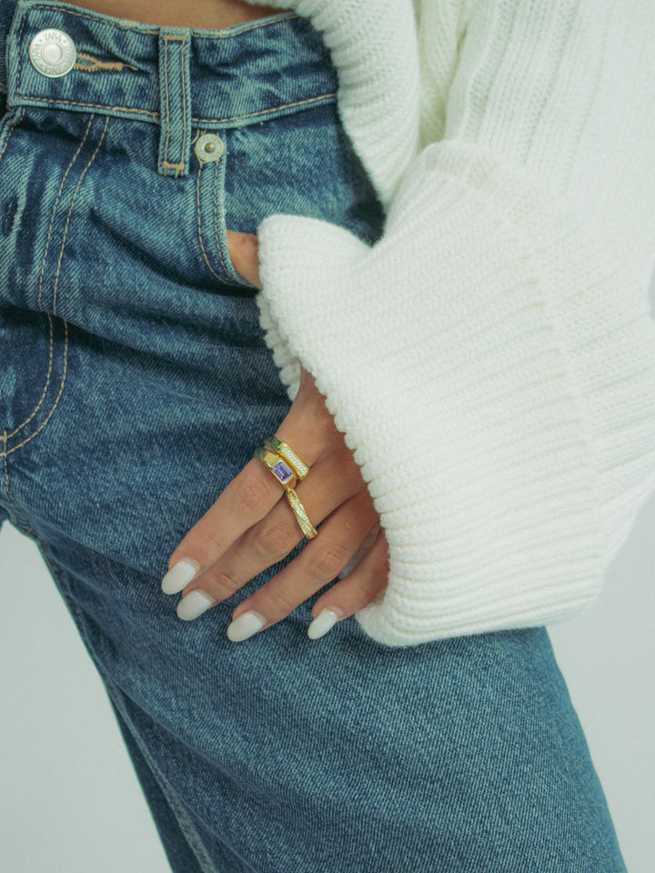Who Is She Gem Ring Amethyst
