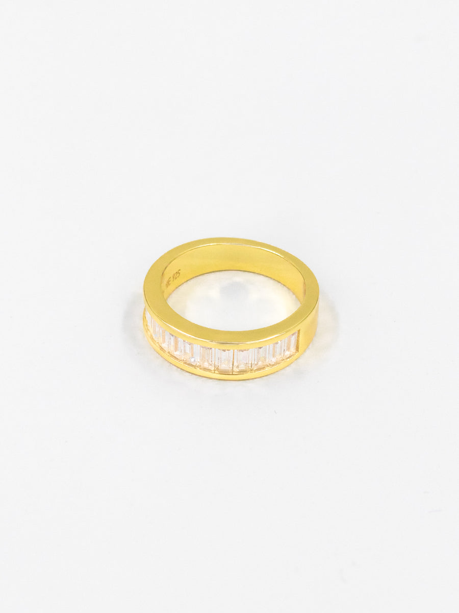 Who Is She Diamond Row Ring Gold